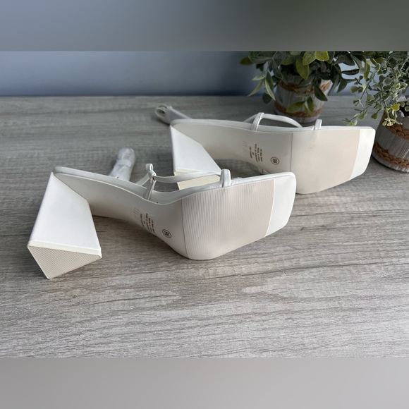 Bar III Women's Pink Alana Tie-up Geo-heel Sandals - Picture 7 of 9